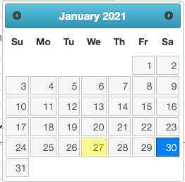 Calendar Selector